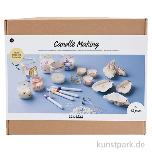 Artikelbild 1 des Artikels “XXL Set - Kerzengießen mit Sojawachs und Zubehör für 12 Personen “