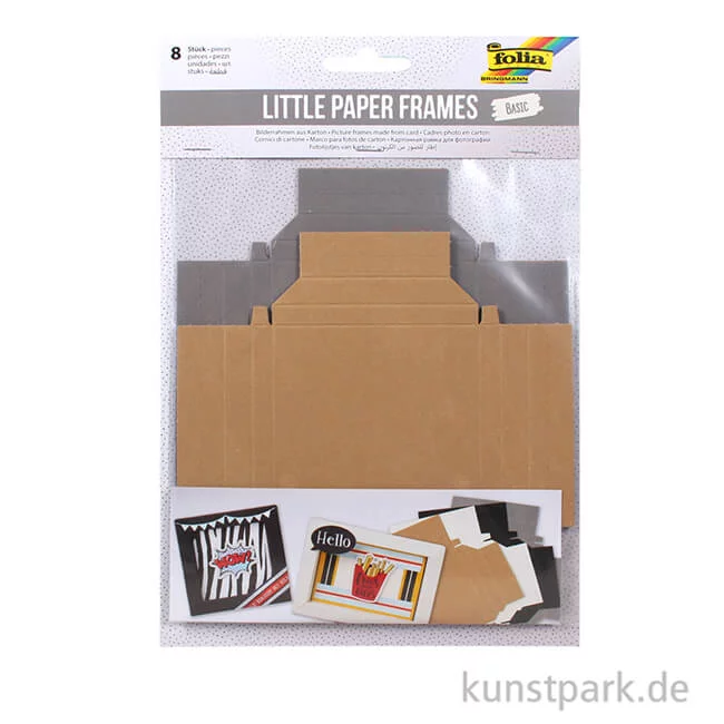 Artikelbild 2 des Artikels “3D Bilderrahmen aus Pappe - Basic, 8 Stück in 2 Größen, 4 Farben “