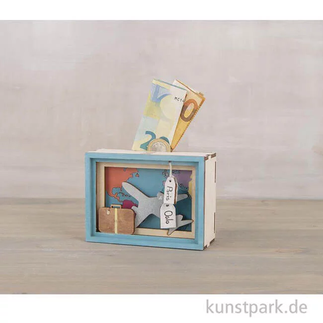 Artikelbild 2 des Artikels “3D Geschenkbox - Journey, 11,5x8,5x5 cm, Holz-Bausatz mit 12 Teilen “