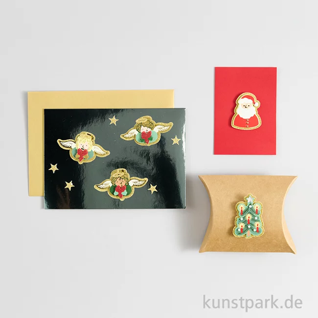 Artikelbild 2 des Artikels “3D Sticker - Engel klein, Sterne, 1 Bogen “