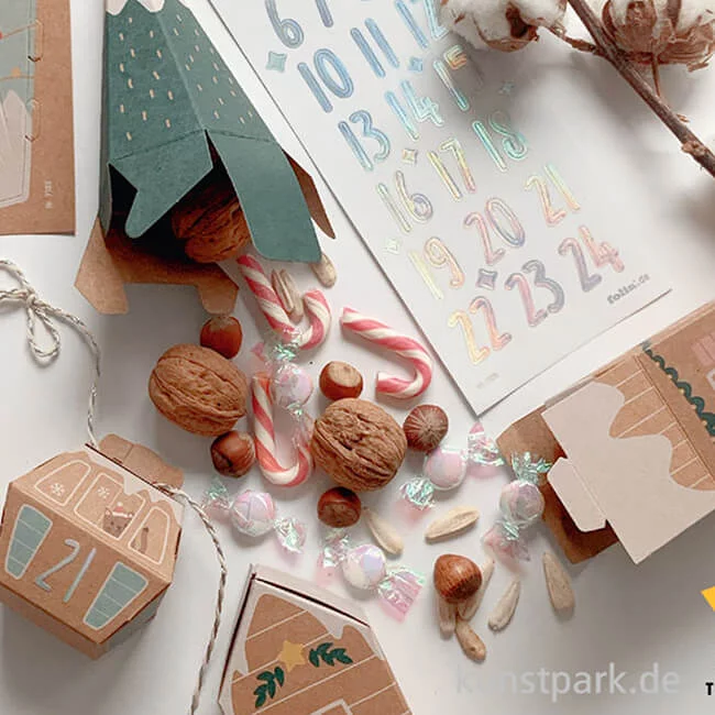 Artikelbild 2 des Artikels “Adventskalender Bastelset - Winterliches Bergdorf “