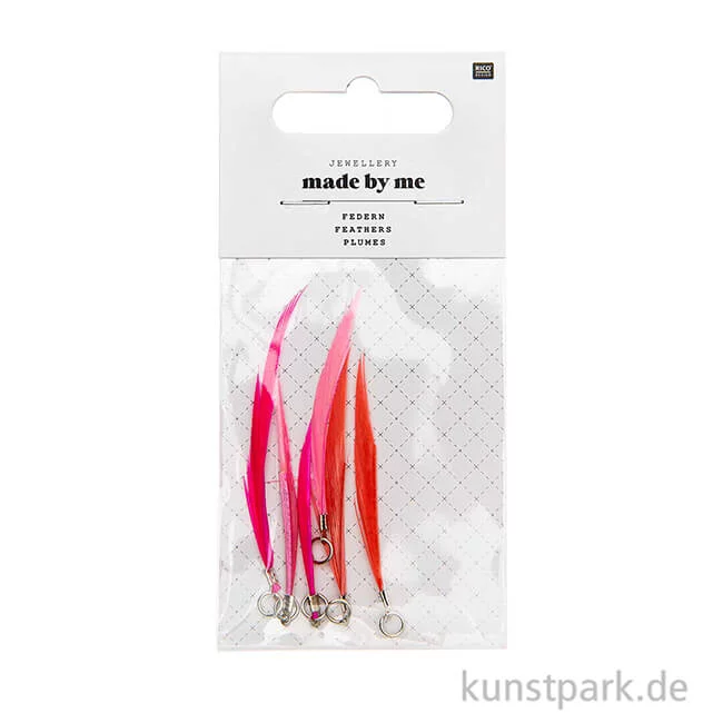 Artikelbild 2 des Artikels “Anhänger Federn - Neon Pink, 6er Set “