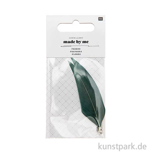 Artikelbild 2 des Artikels “Anhänger Federn - Smoky Mint, 2er Set “