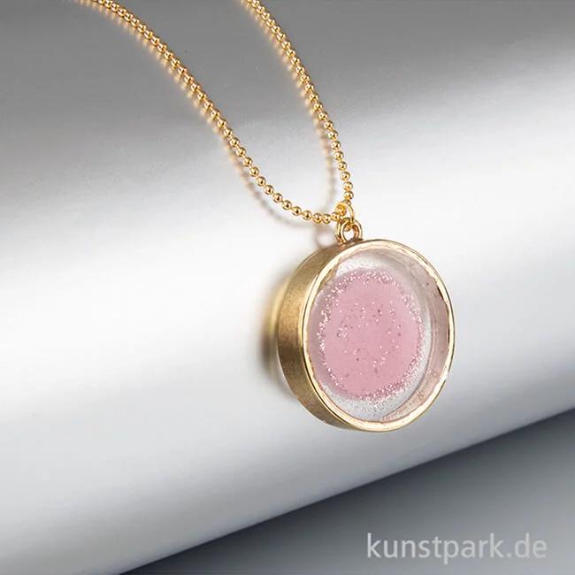 Artikelbild 2 des Artikels “Anhänger Metall Fassung - Rund , 30 mm, Gold “