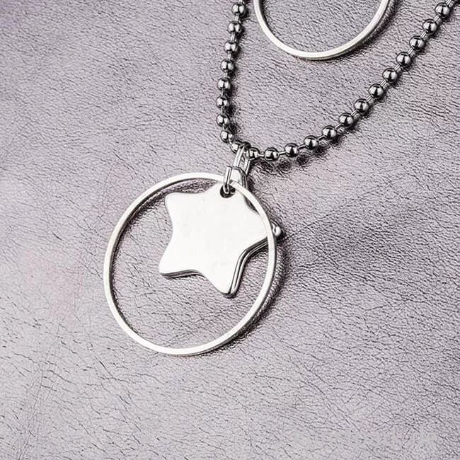 Artikelbild 2 des Artikels “Anhänger Metall - silberner Stern, 2 Stück “
