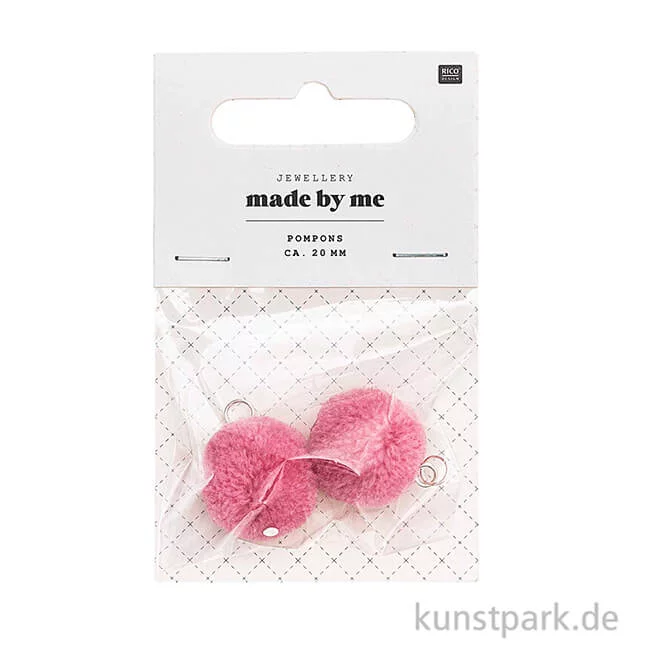 Artikelbild 2 des Artikels “Anhänger Pompons - Pink, 2er Set “