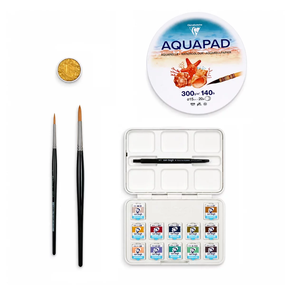 Artikelbild 2 des Artikels “Aquarell Set - Mystic Moon - Mond + Sterne malen “