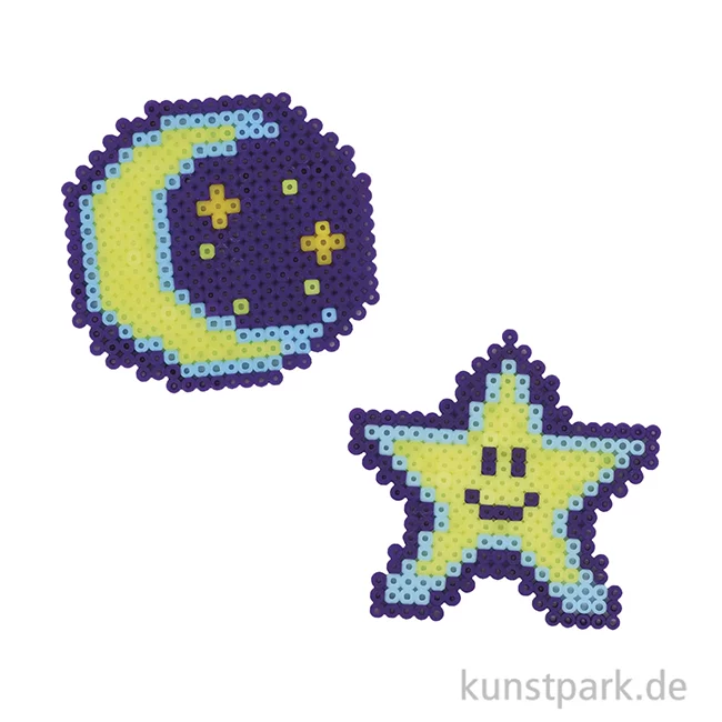 Artikelbild 2 des Artikels “Bastelset Bügelperlen, Glow in the dark, 2 Motive, Star “