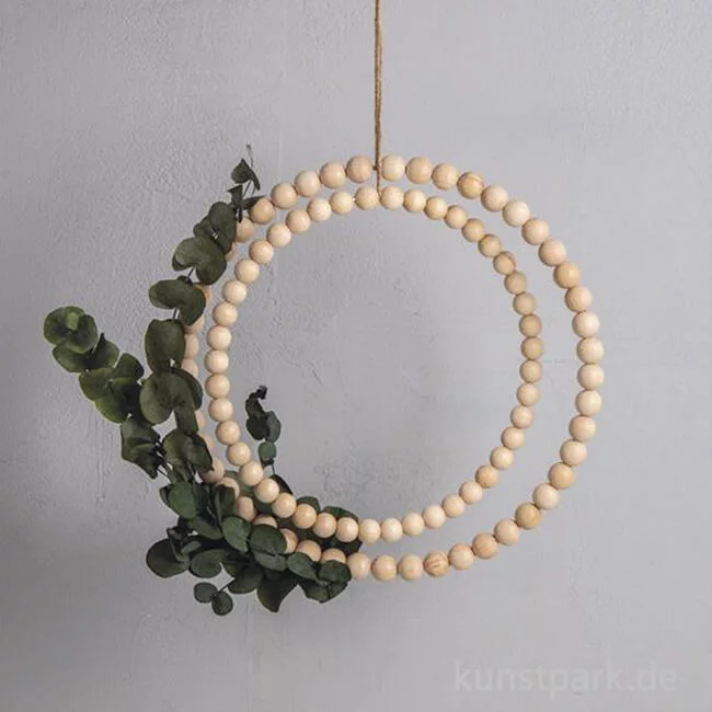 Artikelbild 2 des Artikels “Bastelset Holzkugel Deko Kränze, 25 + 30 cm, 94-teilig “