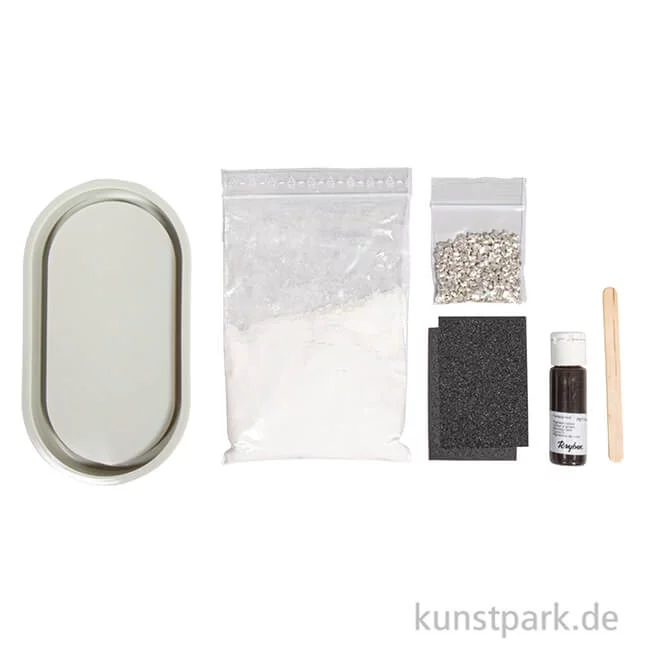Artikelbild 2 des Artikels “Bastelset Raysin Terrazzo-Untersetzer, 17,8 x 9,5 x 1,3 cm “