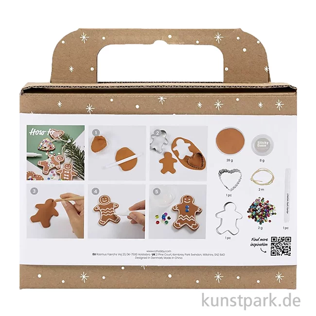 Artikelbild 2 des Artikels “Bastelset Weihnachten - Lebkuchenfiguren Modellieren, Braun “