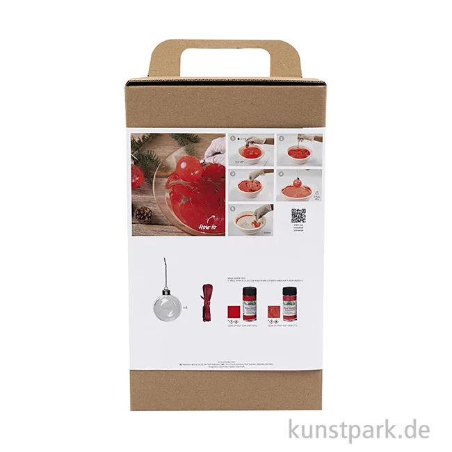Artikelbild 2 des Artikels “Bastelset Weihnachtskugeln Marmorieren “