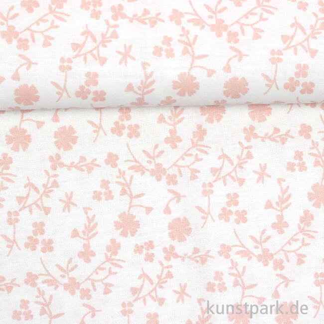 Artikelbild 2 des Artikels “Baumwollstoff - Blumen Rosa - 1 m x 1,5 m “