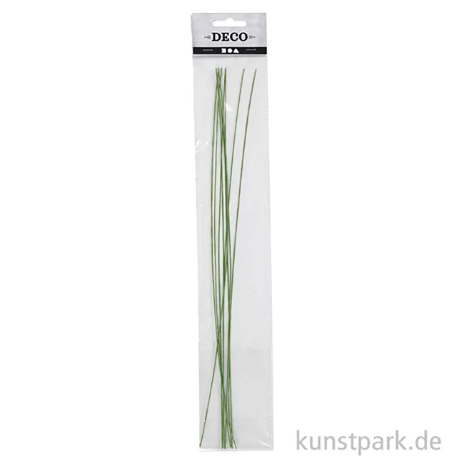 Artikelbild 2 des Artikels “Blumendraht mit grünem Papier ummantelt, 20 Stück, Länge 30 cm “
