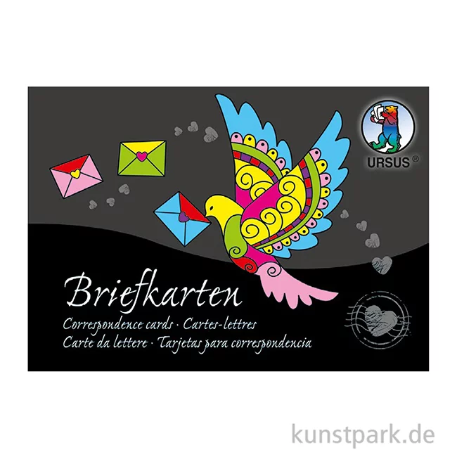 Artikelbild 2 des Artikels “Briefkarten Block - 84 Blatt Strukturkarton, DIN A6, 28 Farben, 220g “