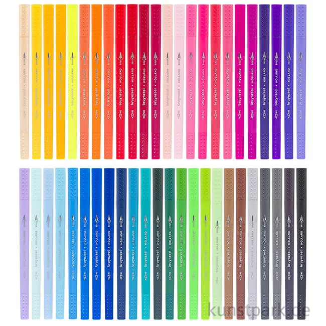Artikelbild 2 des Artikels “Bruynzeel Fineliner Brush Pen Set mit 48 Stiften im Metalletui “