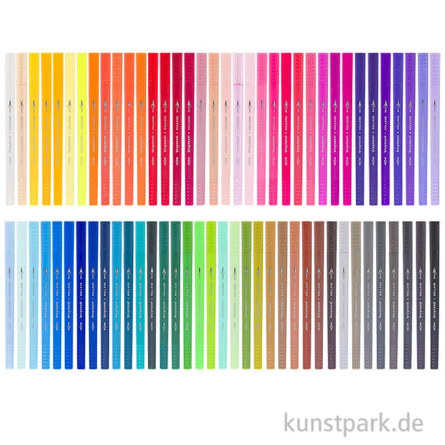Artikelbild 2 des Artikels “Bruynzeel Fineliner Brush Pen Set mit 72 Stiften im Metalletui “
