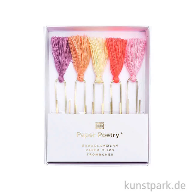 Artikelbild 2 des Artikels “Büroklammern mit Quaste - Frühling, 5 Stück “
