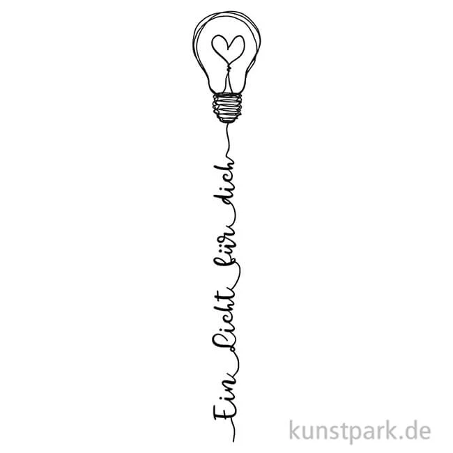 Artikelbild 2 des Artikels “Butterer Stempel - Ein Licht für dich, 2 x 10 cm “