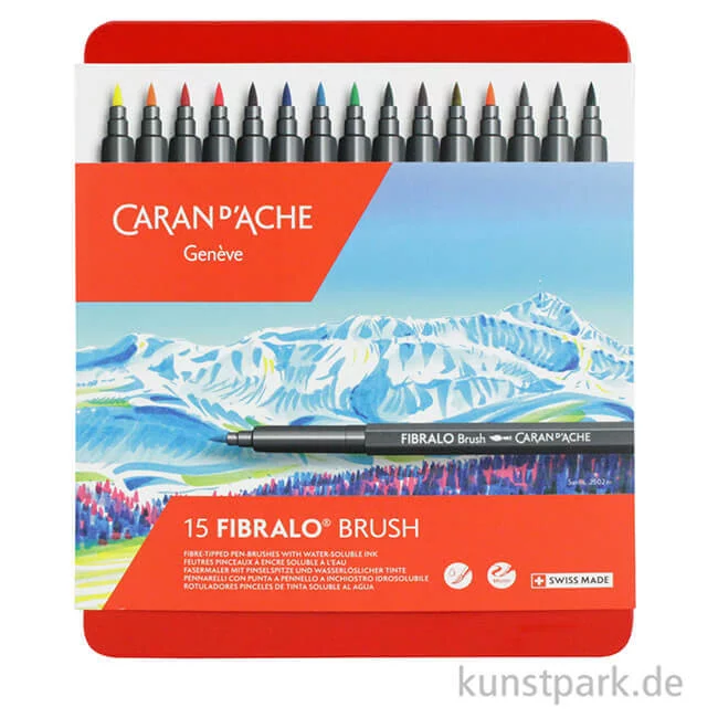 Artikelbild 2 des Artikels “Caran d'Ache FIBRALO Brush Pen 15er Set “