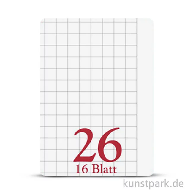 Artikelbild 2 des Artikels “Clairefontaine Schulheft DIN A4, 16 Blatt, 90g, Lin. 26, kariert 5 mm, mit Rand “