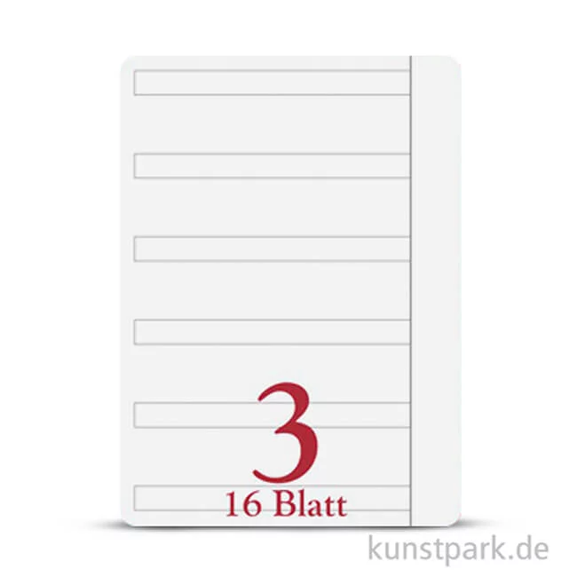 Artikelbild 2 des Artikels “Clairefontaine Schulheft DIN A4, 16 Blatt, 90g, Lin. 3, liniert mit Rand “