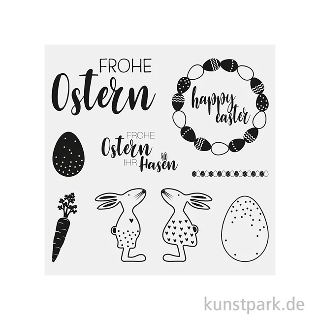 Artikelbild 2 des Artikels “Clear Stamps - Osterfreunde, 102,5  x  97  mm, 9 Motive “