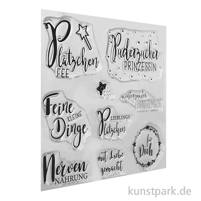 Artikelbild 2 des Artikels “Clear Stamps - Süße Grüße mit 9 Motiven als Silikonstempel “