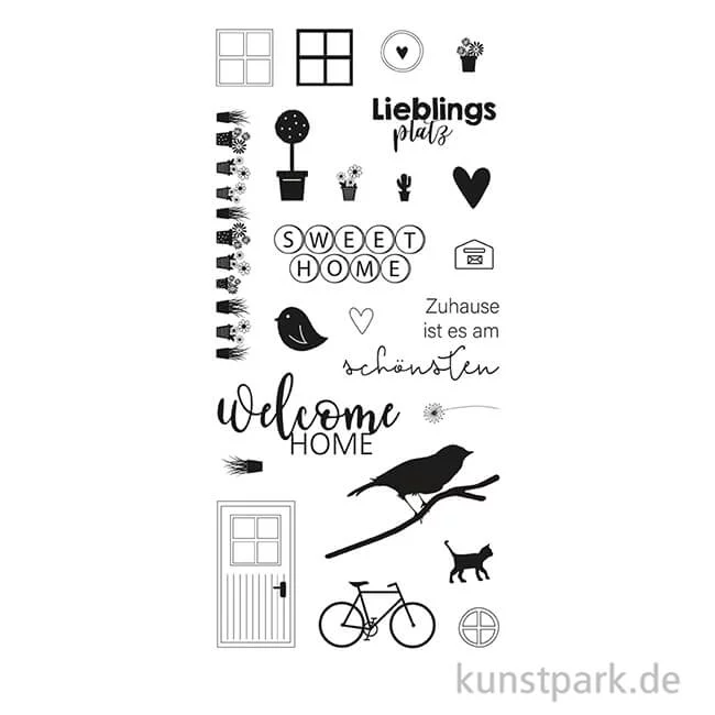 Artikelbild 2 des Artikels “Clear Stamps - Welcome Home, 97 x 205 mm, 23 Motive “