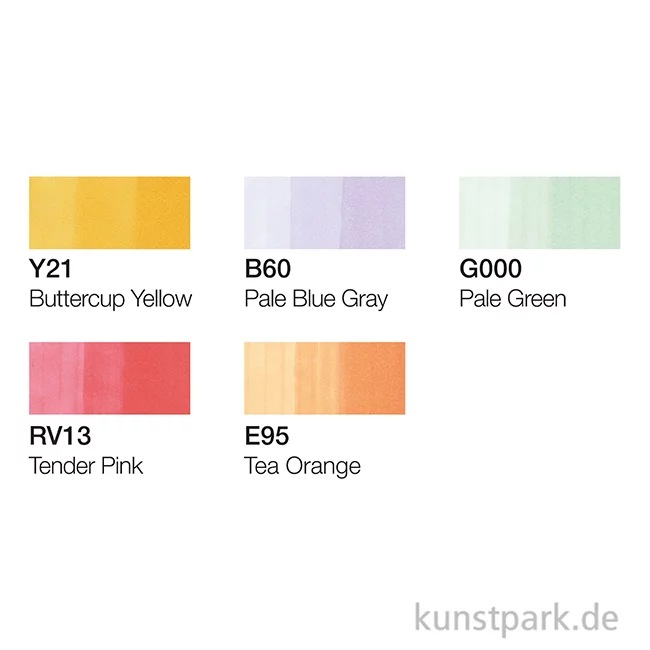 Artikelbild 2 des Artikels “COPIC ciao Set 5+1 - Pastellfarben “