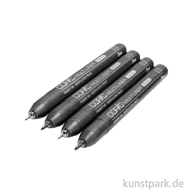 Artikelbild 2 des Artikels “COPIC Multiliner Set - Grautöne, 2 Strichstärken, 0,3-0,5 mm “