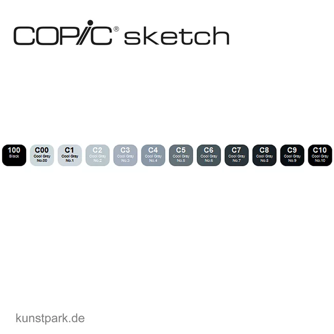 Artikelbild 2 des Artikels “COPIC sketch Set 12er - Cool Grey “
