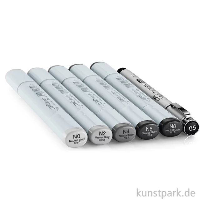 Artikelbild 2 des Artikels “COPIC Sketch Set - Sketching Grays, 6 Stifte “
