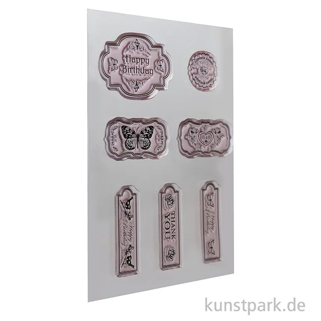 Artikelbild 2 des Artikels “CraftEmotions Clear Stamps - Etiketten, DIN A6 “