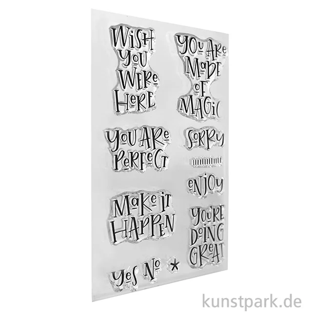 Artikelbild 2 des Artikels “CraftEmotions Clear Stamps - Wish you were here, DIN A6 “