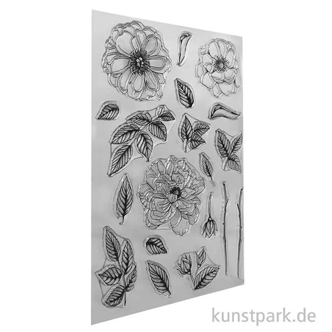 Artikelbild 2 des Artikels “CraftEmotions Clear Stamps - Rosen und Zweige, DIN A5 “