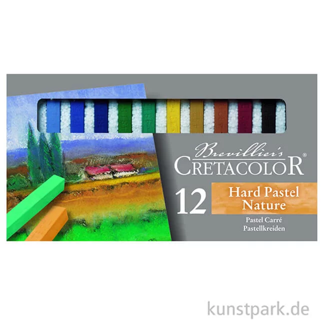 Artikelbild 2 des Artikels “Cretacolor Pastel Carre - 12er Pastell-Set im Kartonetui, Nature “