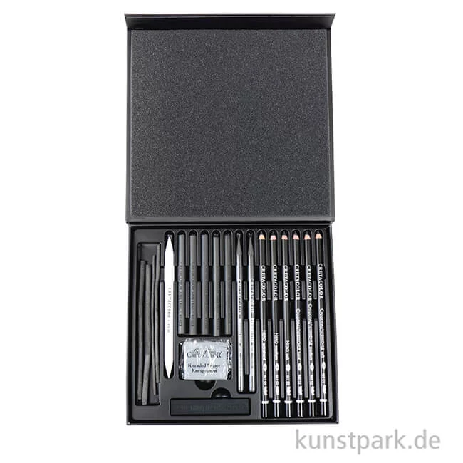 Artikelbild 2 des Artikels “Cretacolor BLACK BOX - 20 teiliges Kohle Geschenkset “