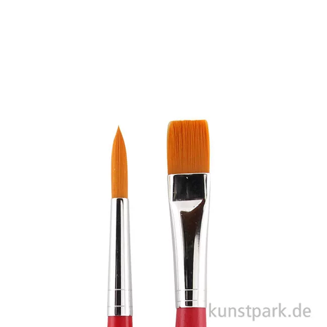 Artikelbild 2 des Artikels “da Vinci Pinselset PRIMO Synthetik Malen und Lernen rote Stiele “