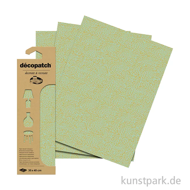 Artikelbild 2 des Artikels “DECOPATCH Papier 870 Muster Gold-Grün, 3 Stück “