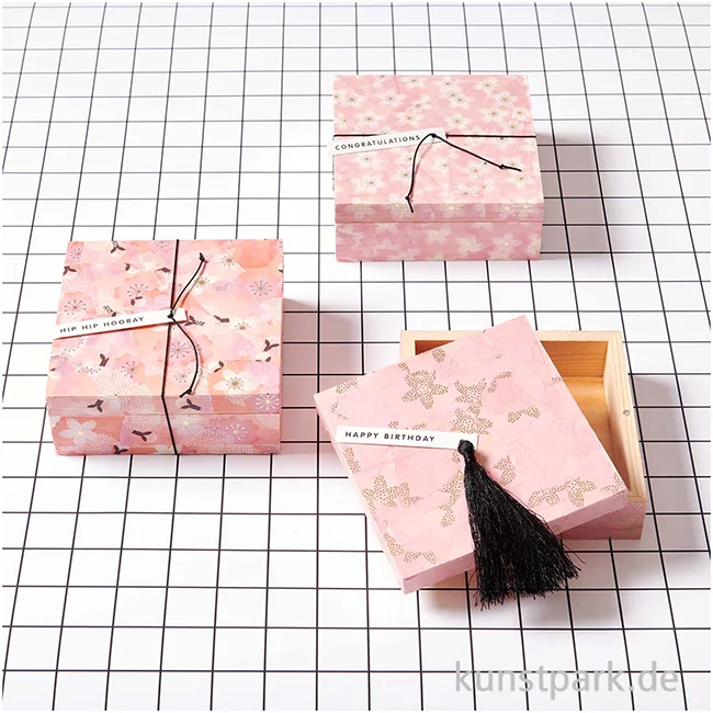 Artikelbild 2 des Artikels “Decoupage Papier - Sakura, Goldene Kirschblüten “