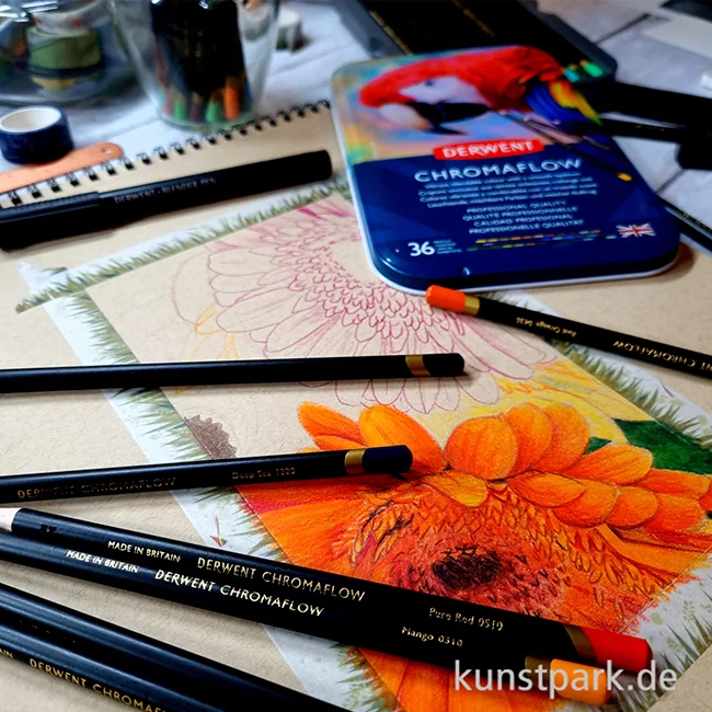 Artikelbild 2 des Artikels “Derwent CHROMAFLOW Farbstifte - 36er Set “