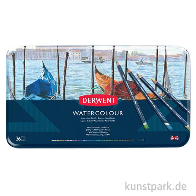 Artikelbild 2 des Artikels “Derwent WATERCOLOUR, 36 Aquarellstifte im Metalletui “