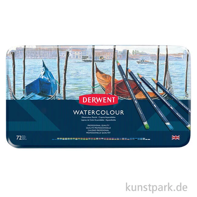 Artikelbild 2 des Artikels “Derwent WATERCOLOUR, 72 Aquarellstifte im Metalletui “