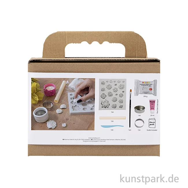 Artikelbild 2 des Artikels “DIY Bastelset - Teelichthalter Modellieren, Pink “
