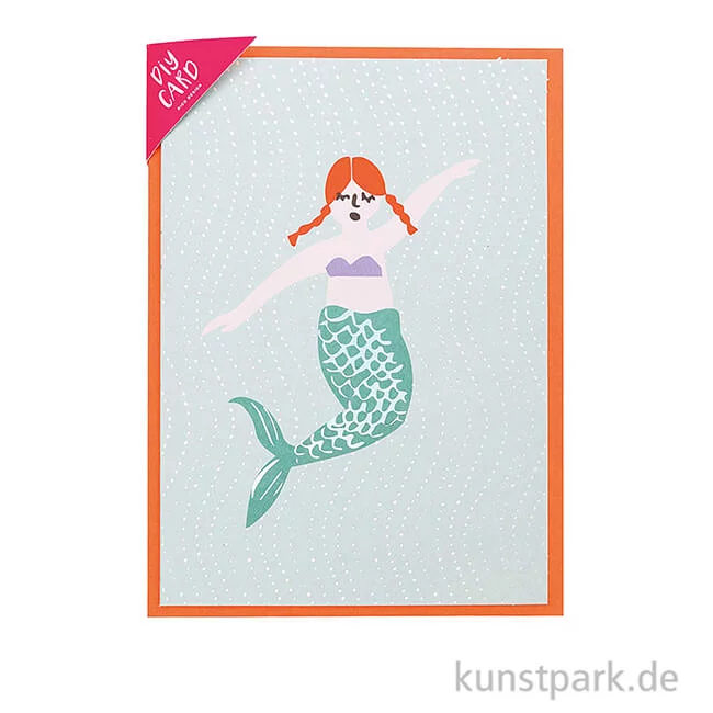 Artikelbild 2 des Artikels “DIY Card - Mermaid, Meerjungfrauen “