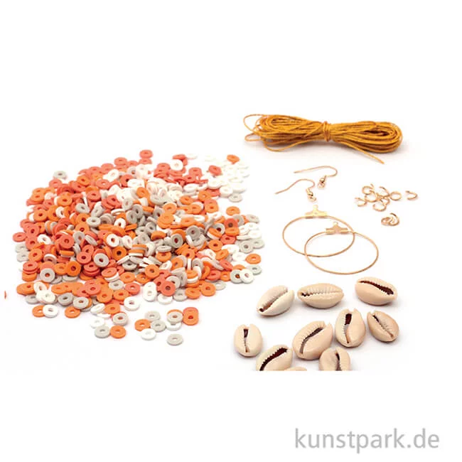 Artikelbild 2 des Artikels “DIY Schmuck Bastelset - Armbänder + Ohrringe, Heishi + Muschelperlen “