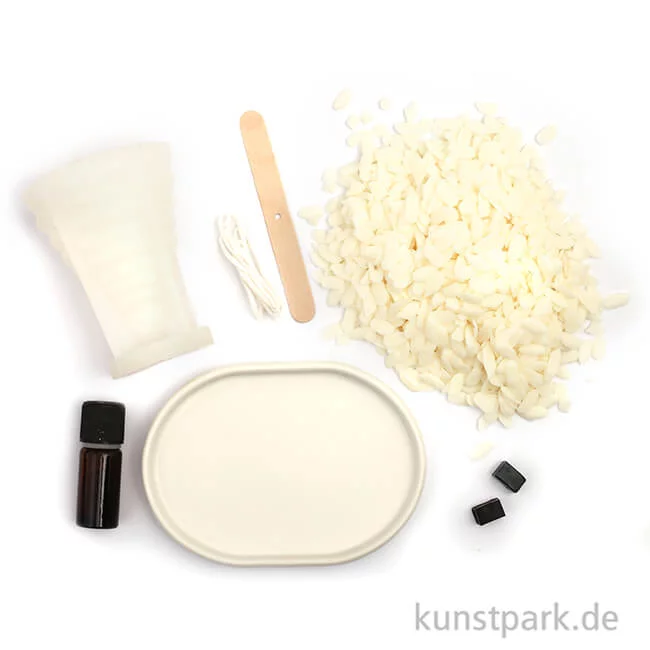 Artikelbild 2 des Artikels “DIY Set - Kerzen Tannenwald mit Keramikschale “