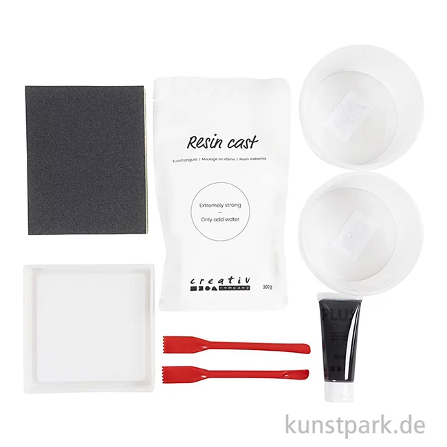 Artikelbild 2 des Artikels “DIY Set - Tablett Gießen mit Terrazzo, Schwarz, Weiß “