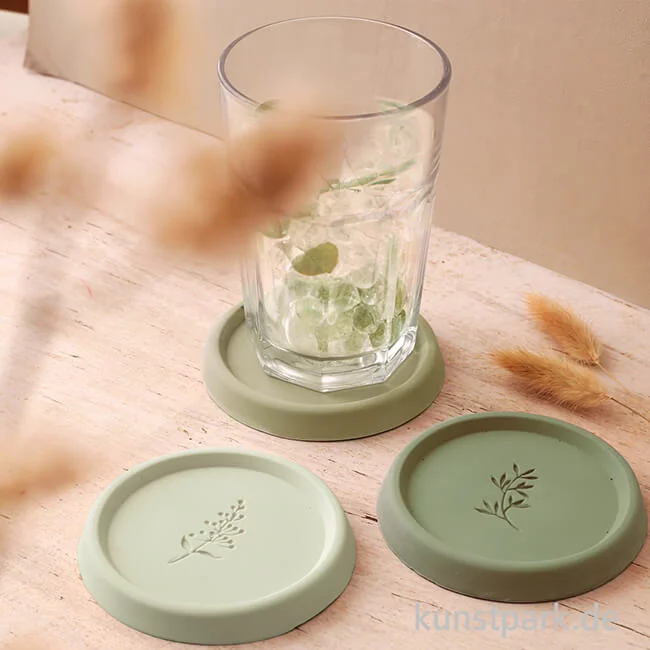 Artikelbild 2 des Artikels “DIY Set - Untersetzer gießen mit Jesmonite AC100 + Zubehör, Floral “